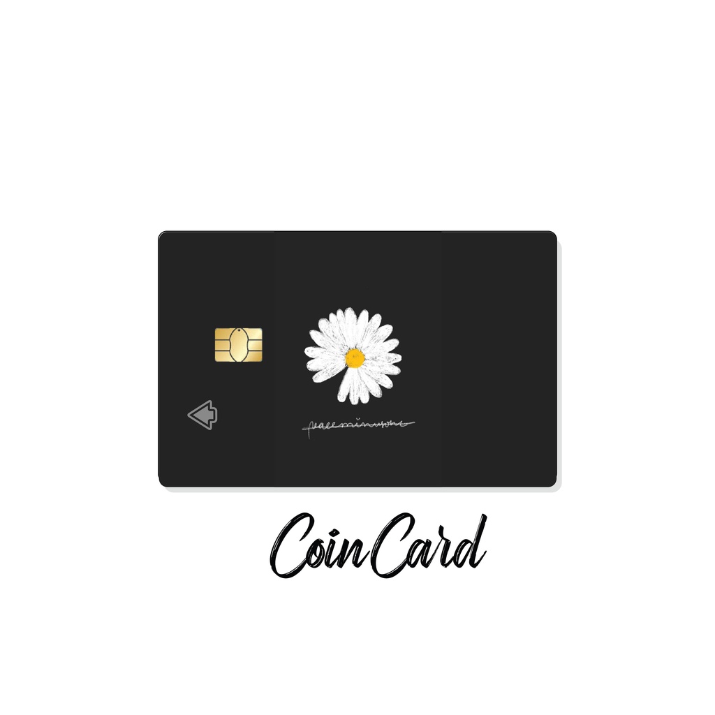 Miếng dán Thẻ ATM "🌼PEACEMINUSONE" (Sticker /  Sticker dán Thẻ ATM ,thẻ căn hộ  | Dán thẻ ATM CoinCard