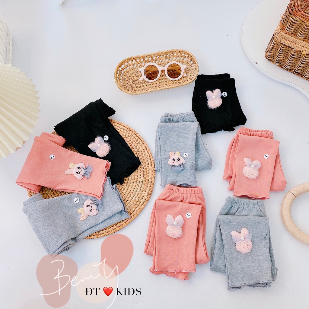 Quần legging Thỏ chất cotton zip cực đẹp cho bé Namkidshop (V507)