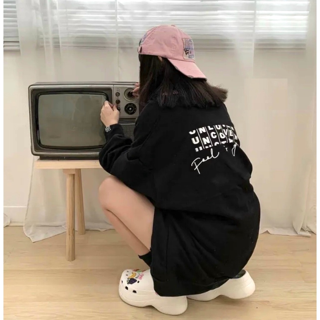 Áo Khoác Cardigan Uncover PEONYB Unisex [FREESHIP] Sweater form rộng tay bồng, jacket nỉ mỏng cá tính nam nữ Ulzzang