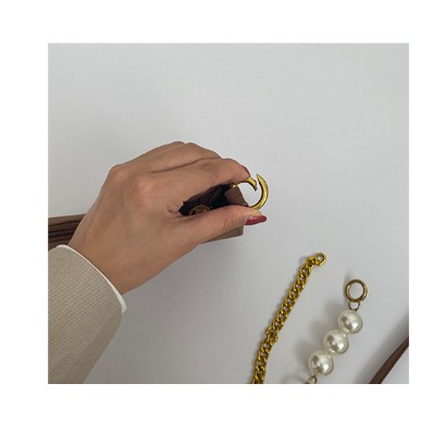 Túi kẹp nách da lộn phối dây xích cực sang S042 | BigBuy360 - bigbuy360.vn