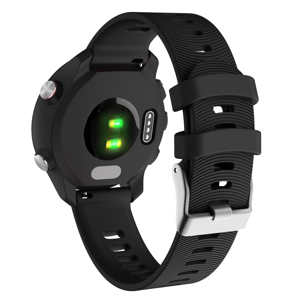 Dây Đeo Silicon Mềm 20mm Cho Garmin Forerunner 245 645 Vivoactive 3 Venu SQ Vivomove Approach S40