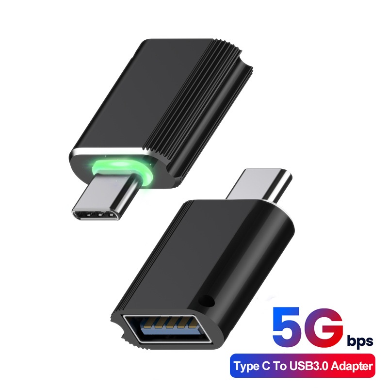 Đầu điều hợp OTG loại C qua USB 3.0 OTG có dây buộc dạng xích