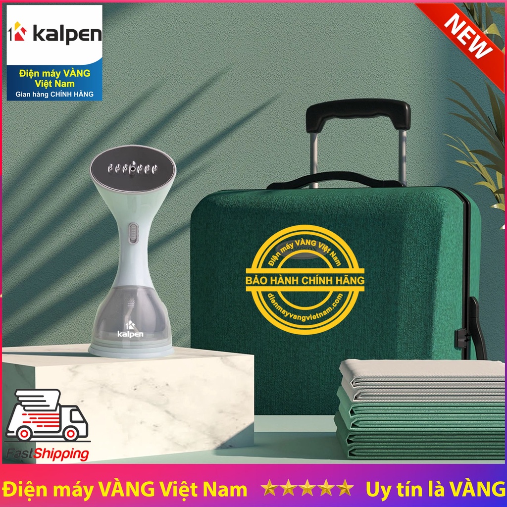 Bàn ủi hơi nước du lịch cầm tay Kalpen HSK3801 - hơi nước mạnh mẽ ủi đồ nhanh chóng với công suất 1200W