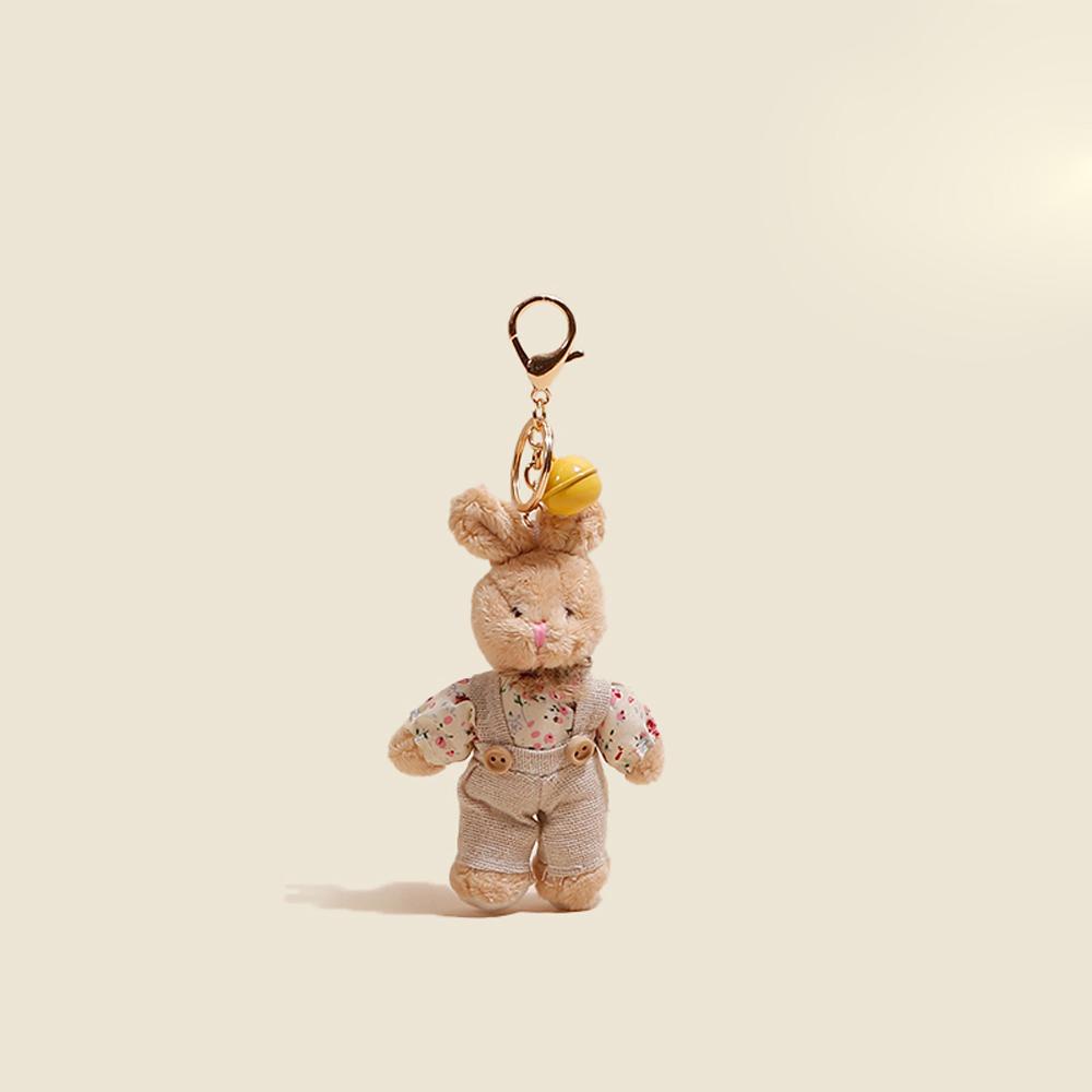 Móc Khóa Hình Gấu / Thỏ Nhồi Bông Dễ Thương