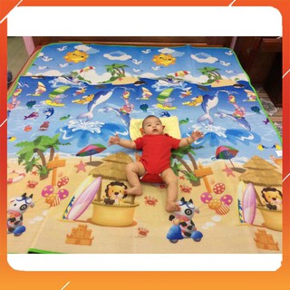 Thảm Maboshi Hai Mặt Nhiều Kích Thước, Thảm xốp cho bé Hai Mặt, Tấm Lót Sàn Chống Trơn Trượt