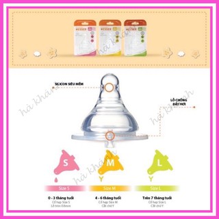 Núm ti Wesser cổ rộng siêu mềm size S/M/L ( bán lẻ 1 chiếc )