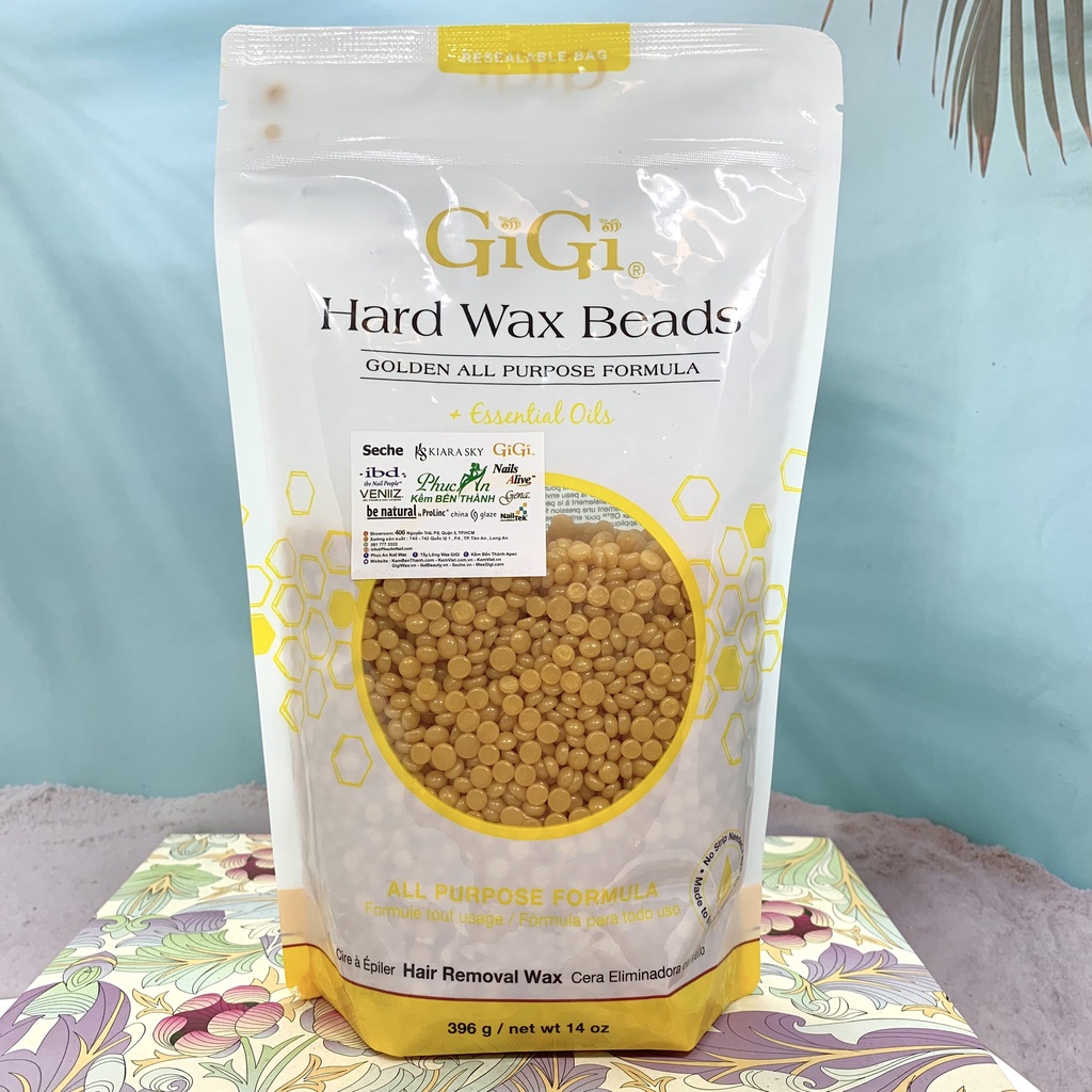 Viên Hạt Wax GiGi Soothing Azulene Wax Beads Dạng Hạt , Dành Cho Da Nhạy Cảm, Không Dùng Giấy