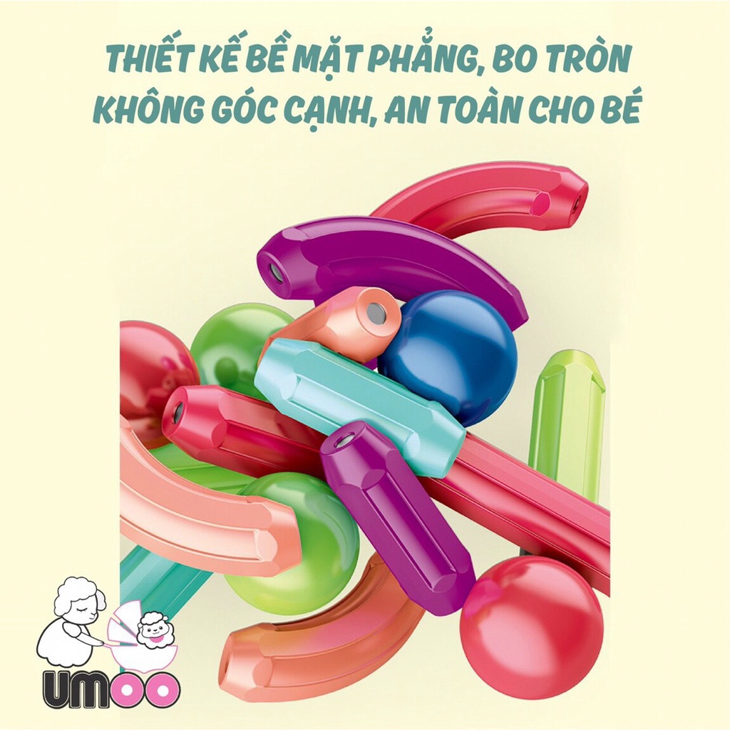 Bộ đồ chơi xếp hình nam châm từ tính Umoo UM-1085 giúp bé phát triển khả năng tư duy, sáng tạo, an toàn cho bé