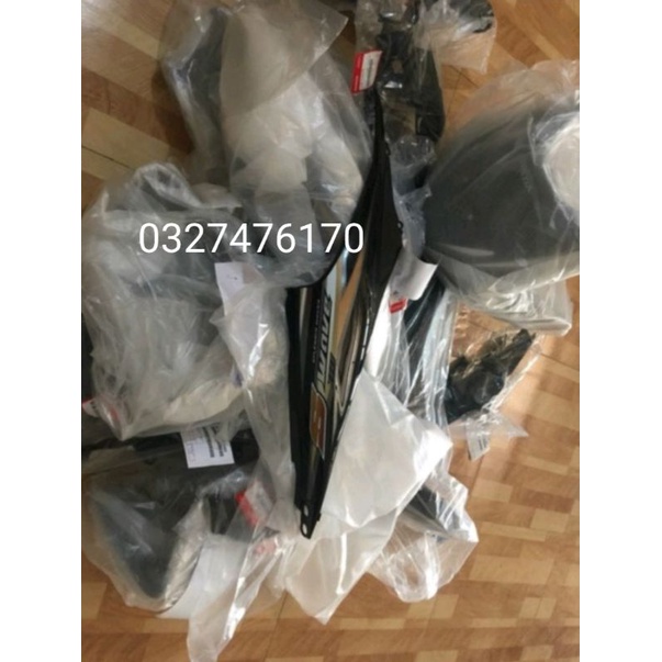 Bộ nhựa dàn áo xe WAVE S110 màu đen zin honda luôn tem