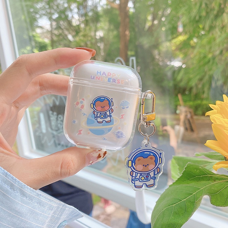Vỏ ốp case bảo vệ bao đựng tai nghe không dây bluetooth 1/2/3/Pro/i12/i9/i7/tws chống va đập