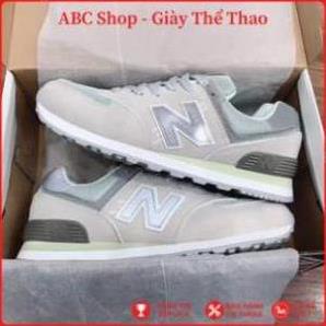 Giày Newbalance 574 Xịn Sò, Giầy New 547 Hồng, Xám Tím Than, Xám Trắng 🏁 ✂