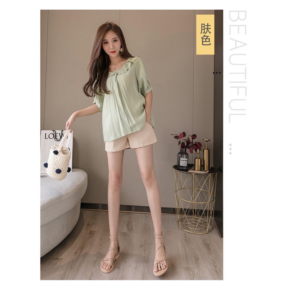 Quần Bầu Sooc Đũi Siêu Mịn Mát hàng đẹp