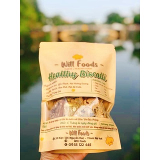 Bánh biscotti mix 3 vị Healthy 100% bột nguyên cám