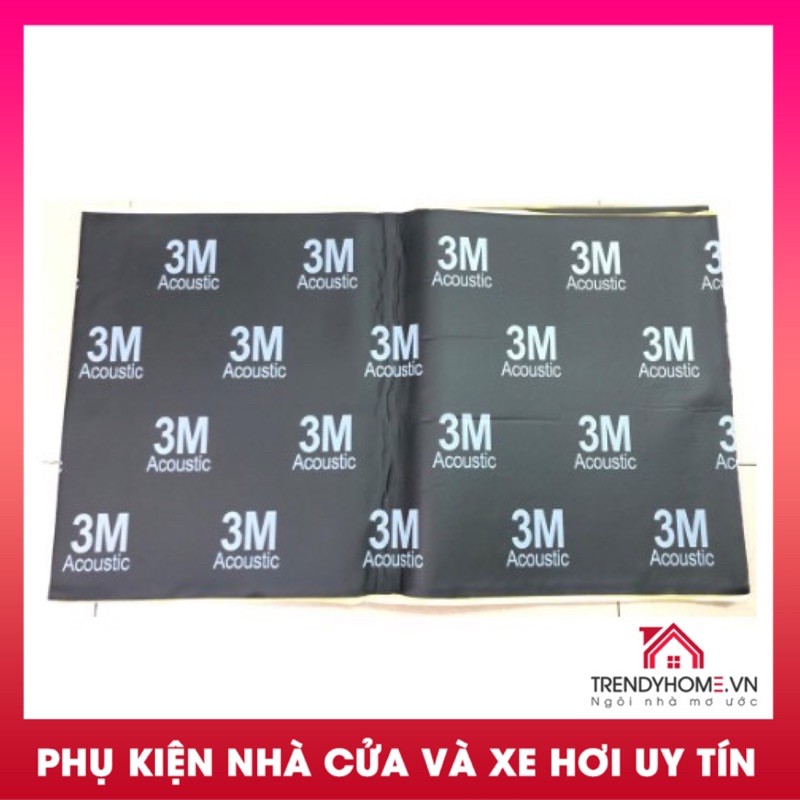 Tấm cách âm 3M™ ACOUSTIC 3 lớp màu đen siêu chống ồn hàng nhập