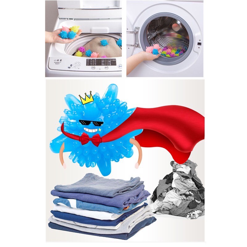 Bóng giặt quần áo làm sạch quần áo, bảo vệ môi trường