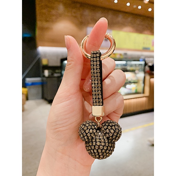 Móc Khóa Hình Chuột Mickey Đính Đá Thời Trang