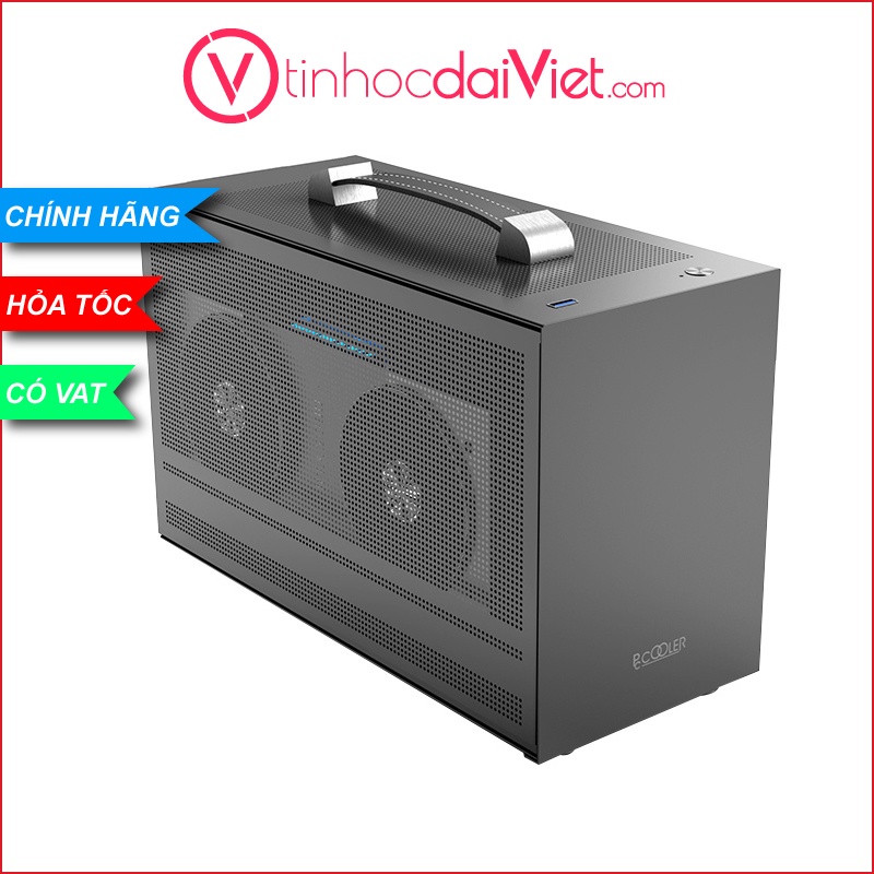 Case Máy Tính PC Cooler i100G Pro Mesh Mini Chassis (Mini ITX/Black) - Chính Hãng