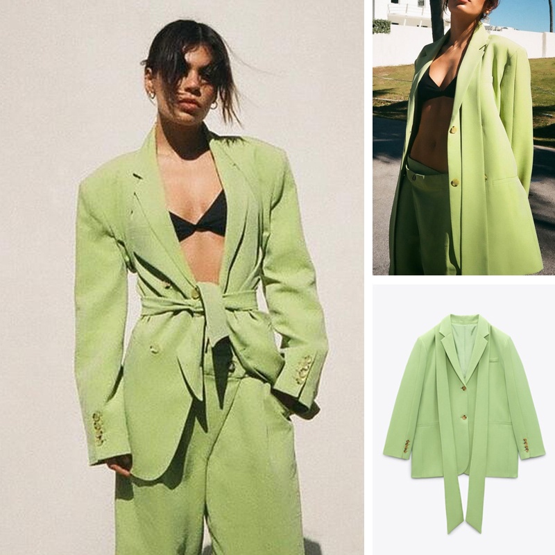 Zara Áo Khoác Vest Phối Thắt Lưng Thời Trang Mùa Xuân Cá Tính2010755 Quần Ống Rộng Lưng Cao Thời Trang Cho Nữ 7385433 | BigBuy360 - bigbuy360.vn
