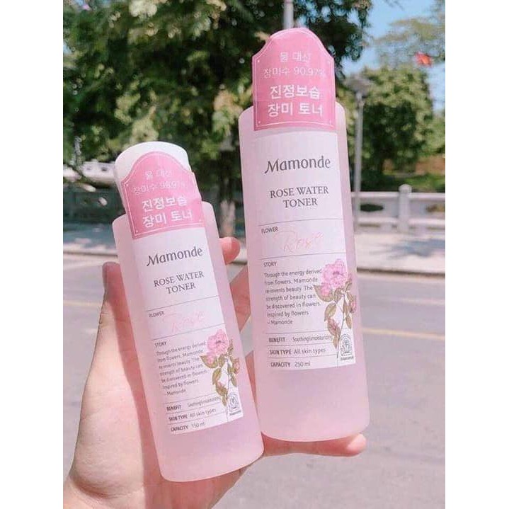 Nước hoa hồng Mamonde Rose Water toner 150ml và 250ml