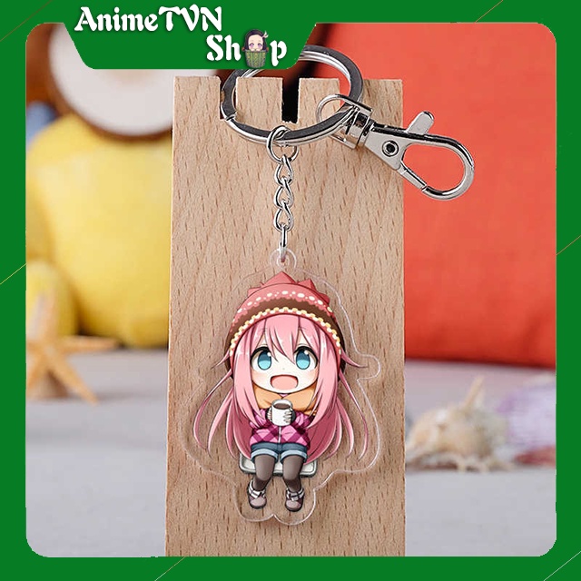 Móc khoá Mica anime manga Yuru Camp△ - Nhựa Cứng Acrylic In 2 mặt sắc nét