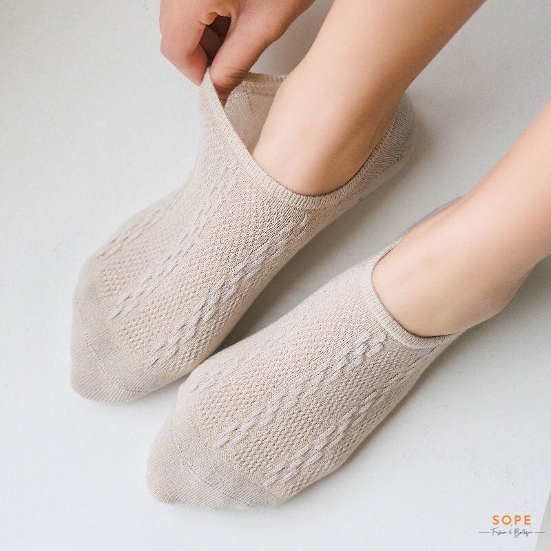 Tất vớ lười nữ nam chất liệu vải Hàn co giãn bốn chiều, phong cách trẻ trung - Sope Shop