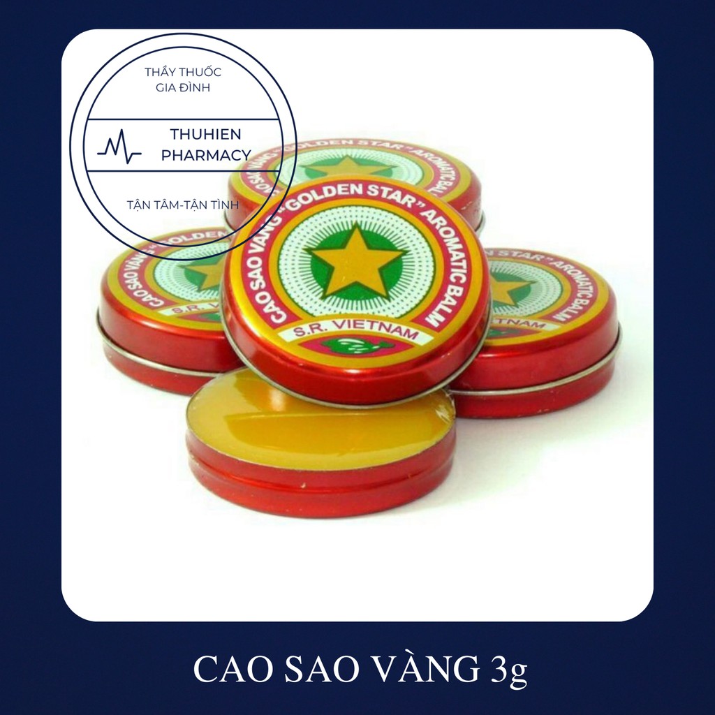 CAO SAO VÀNG (Dầu cù là) Dược TW3 lọ 3g