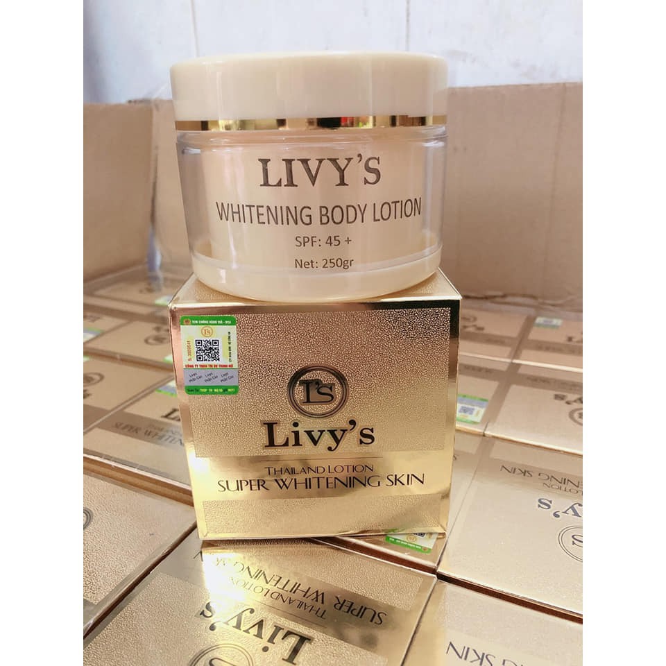 (Chính hãng) Combo kem body livy’s và tắm trắng livy’s thái lan