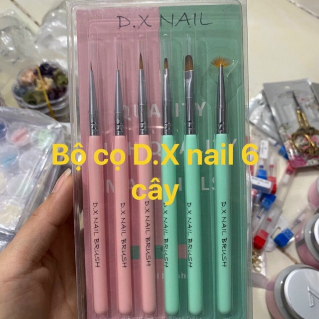 Bộ cọ D.X nail 6 cây mới
