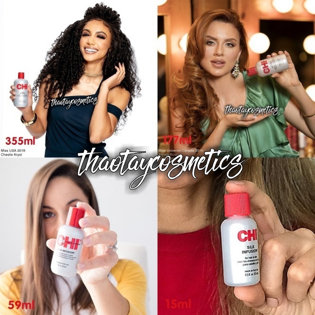 [Hàng Mỹ] Tinh dầu dưỡng tóc mềm mượt và óng ả CHI Silk Infusion | BigBuy360 - bigbuy360.vn