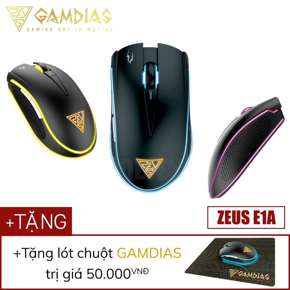 Chuột game thủ cao cấp Gamdias Zeus E1A DPI đến 4200