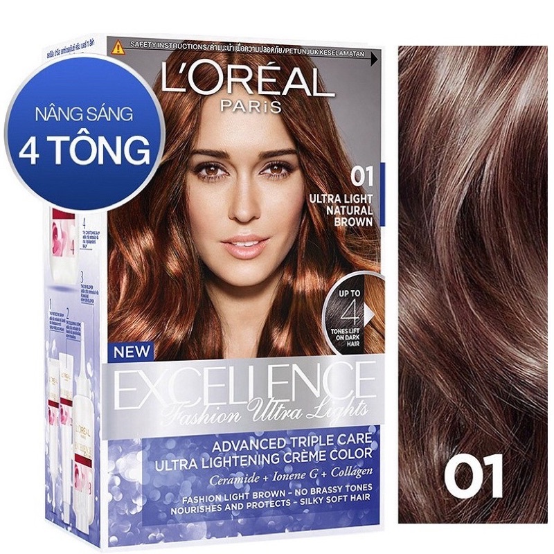 🥰Kem nhuộm dưỡng tóc màu thời trang L'Oreal Paris Excellence Fashion❤️