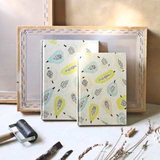 Sổ giấy Dó độc lạ - Họa tiết mùa hè/ Handmade paper Notebook
