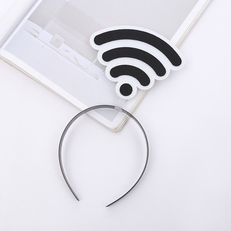 Băng đô cài tóc hình chấm than chấm hỏi hoạt hình vui nhộn cho tiệc sinh nhật Halloween