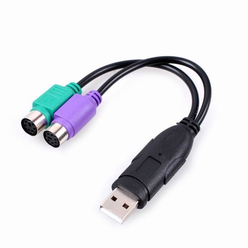 Dây Cáp Chuyển Đổi Cổng USB Sang PS2 Dùng Cho Bàn Phím, Chuột Máy Vi Tính PC Case Đồng Bộ Laptop