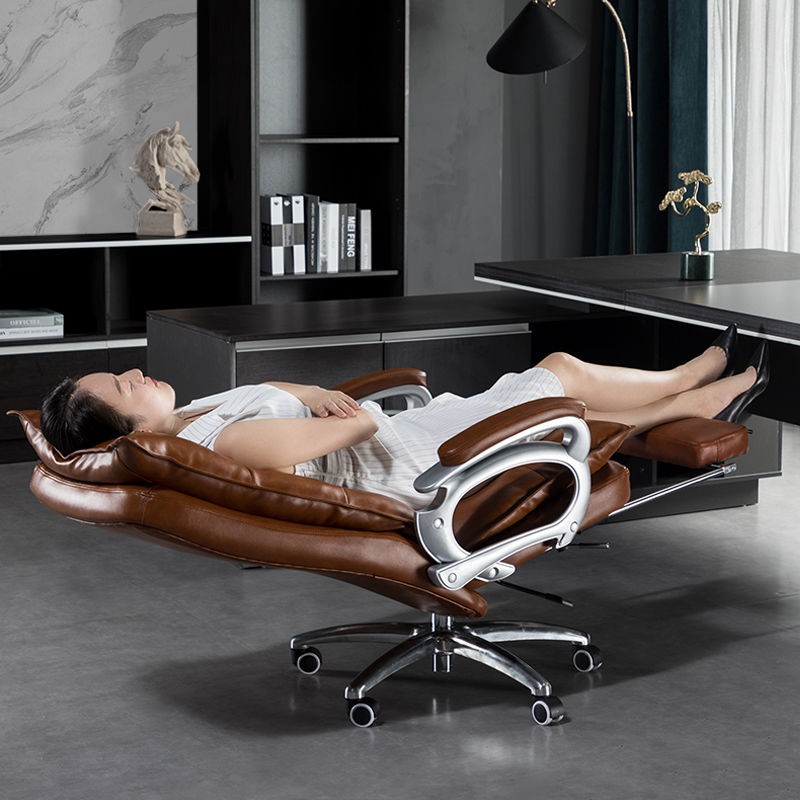 Ghế da Manyi doanh nhân tựa massage văn phòng điều hành giám đốc thoải mái và ít vận động Bàn máy tính tại nh