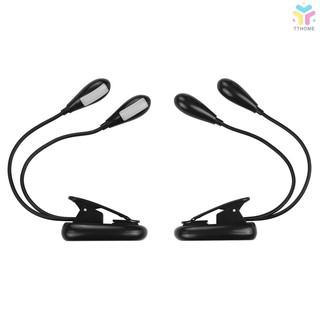 Đèn 4 SMD LED có kẹp gắn giá để bản nhạc dùng đọc sách kèm sạc tiện dụng