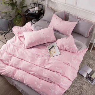Bộ chăn ga gối cotton đũi