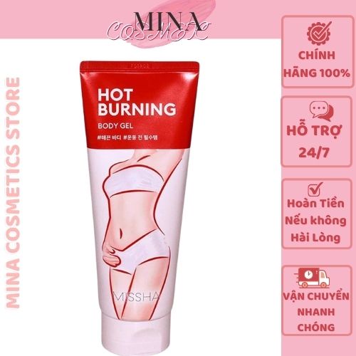 Kem tan mỡ [Hết Mỡ Bụng 100%-Hàng Auth] Kem tan mỡ bụng missha hot burning