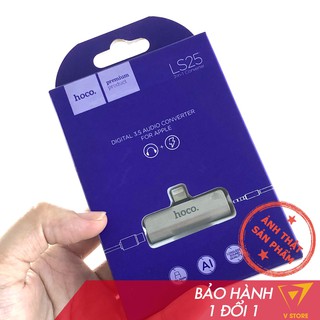Bộ chuyển đổi hoco ls25 1 adapter đầu lightning 1 đầu jack 3.5mm 2a không hỗ trợ mic hoco đà nẵng