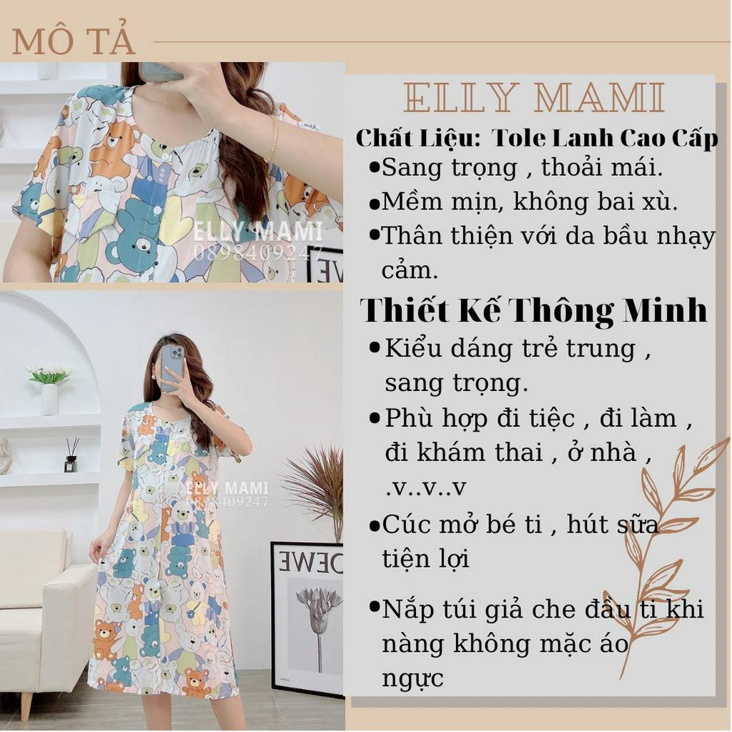 ( 40kg - 75kg )[ Cúc Mở Bé Ti ] Đầm Bầu , Suông Tole Lanh , Tôn 2 Da Thái Nhiều Màu Tay Ngắn Siêu Mát Nhẹ Tênh