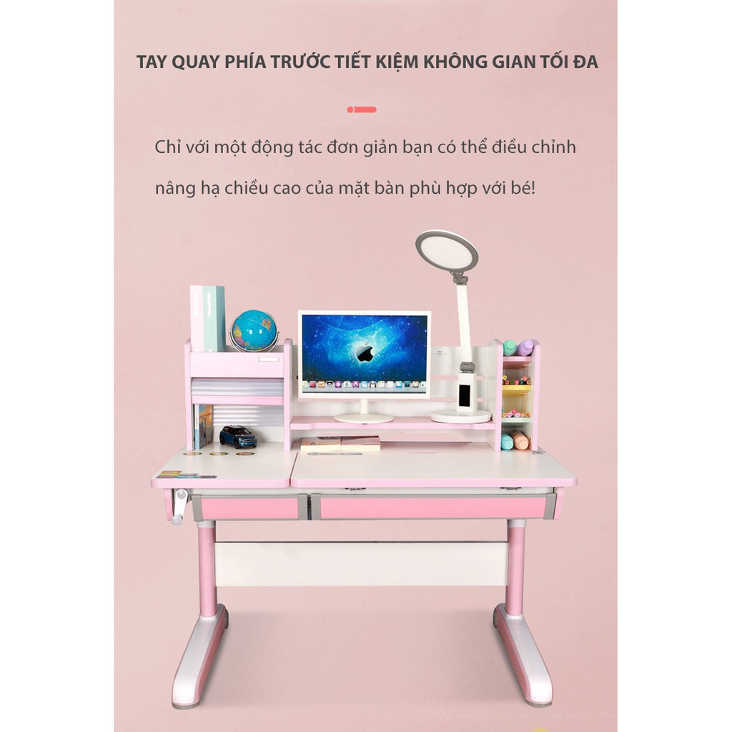 [MODEL MỚI QUÀ SIÊU YÊU] Bàn học chống gù chống cận cho bé dài 1m2 model JD-120G | BigBuy360 - bigbuy360.vn