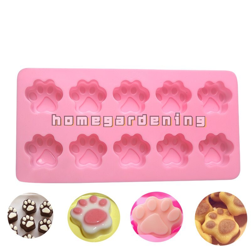 Khuôn Silicone Làm Bánh Hình Dấu Chân Chó Mèo Xinh Xắn