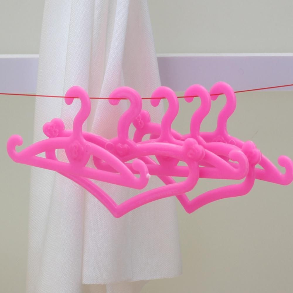 Set 10 / 20 Móc Treo Quần Áo Mini Tỉ Lệ 1: 6 Cho Nhà Búp Bê