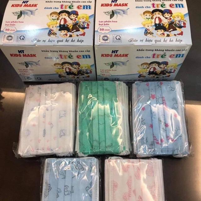 Khẩu trang cho bé hộp 50c
