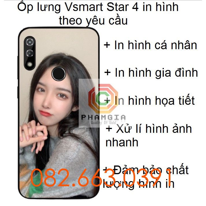 Ốp lưng Vsmart Star 4 in hình theo yêu cầu