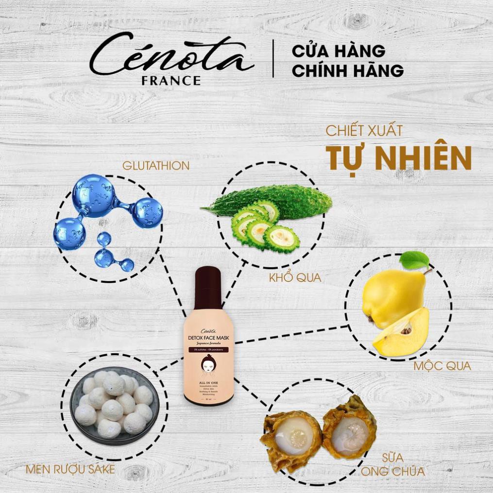 Mặt nạ thải độc Cénota 80ml, mặt nạ thải độc dưỡng ẩm cho da căng mịn - mã C20