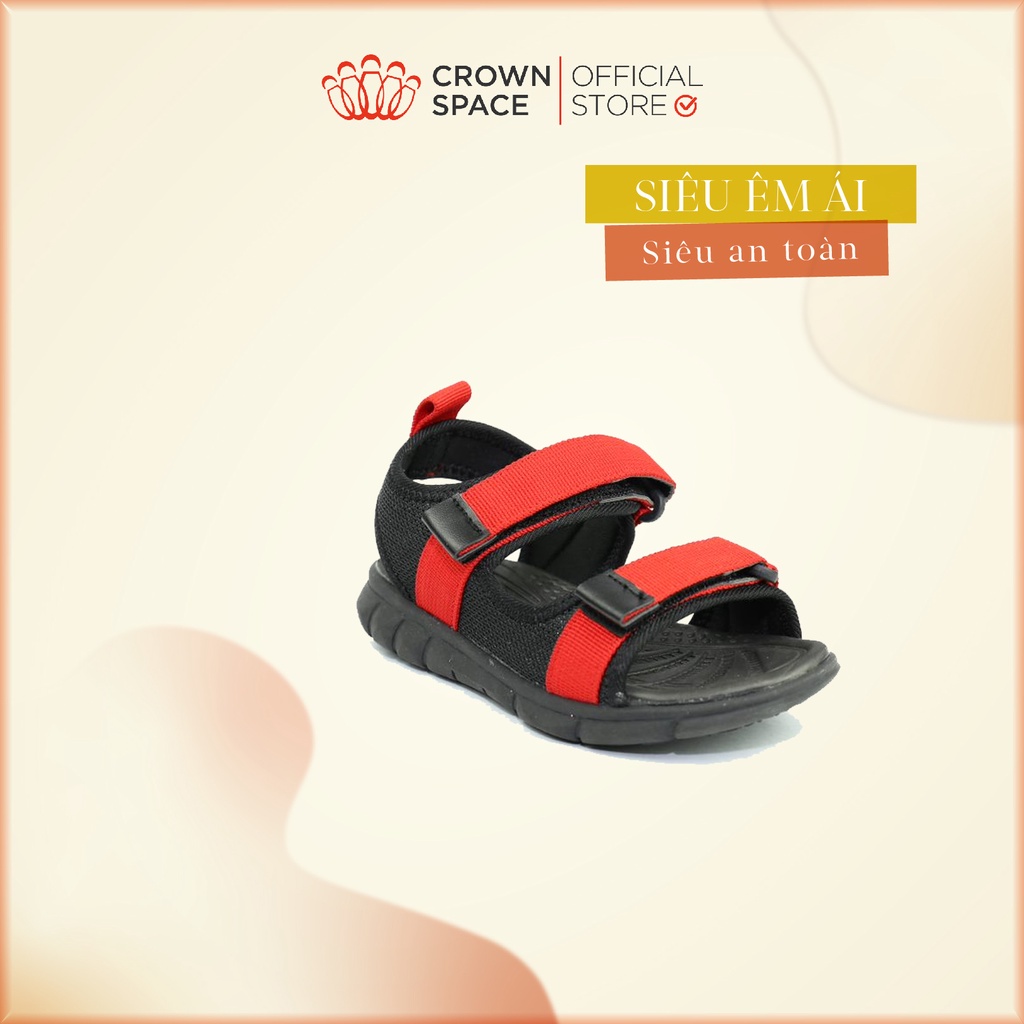 [XẢ KHO LỖI DA]Dép Quai Hậu Bé Trai Crown Space Cao Cấp CRUK531 Nhẹ Êm, Chống Hôi Chân Size 26 đến 35