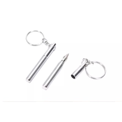 Bút inox móc khóa, Bút ký inox siêu nhỏ, Bút viết móc khóa