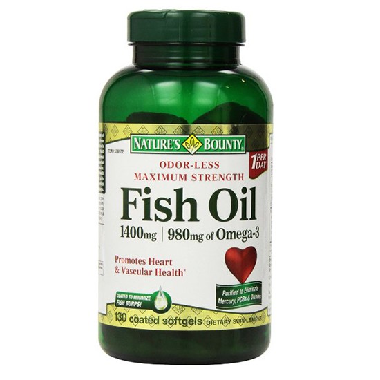 Dầu cá Nature's Bounty Fish Oil 1400mg 130 viên. | BigBuy360 - bigbuy360.vn