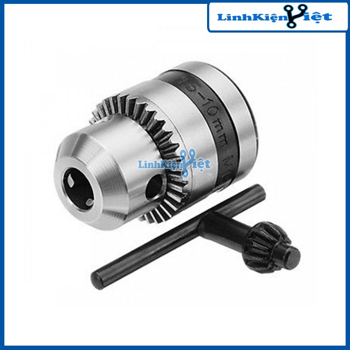 Combo đầu kẹp mũi khoan 3 chấu côn và bạc B10 lỗ 3.17mm